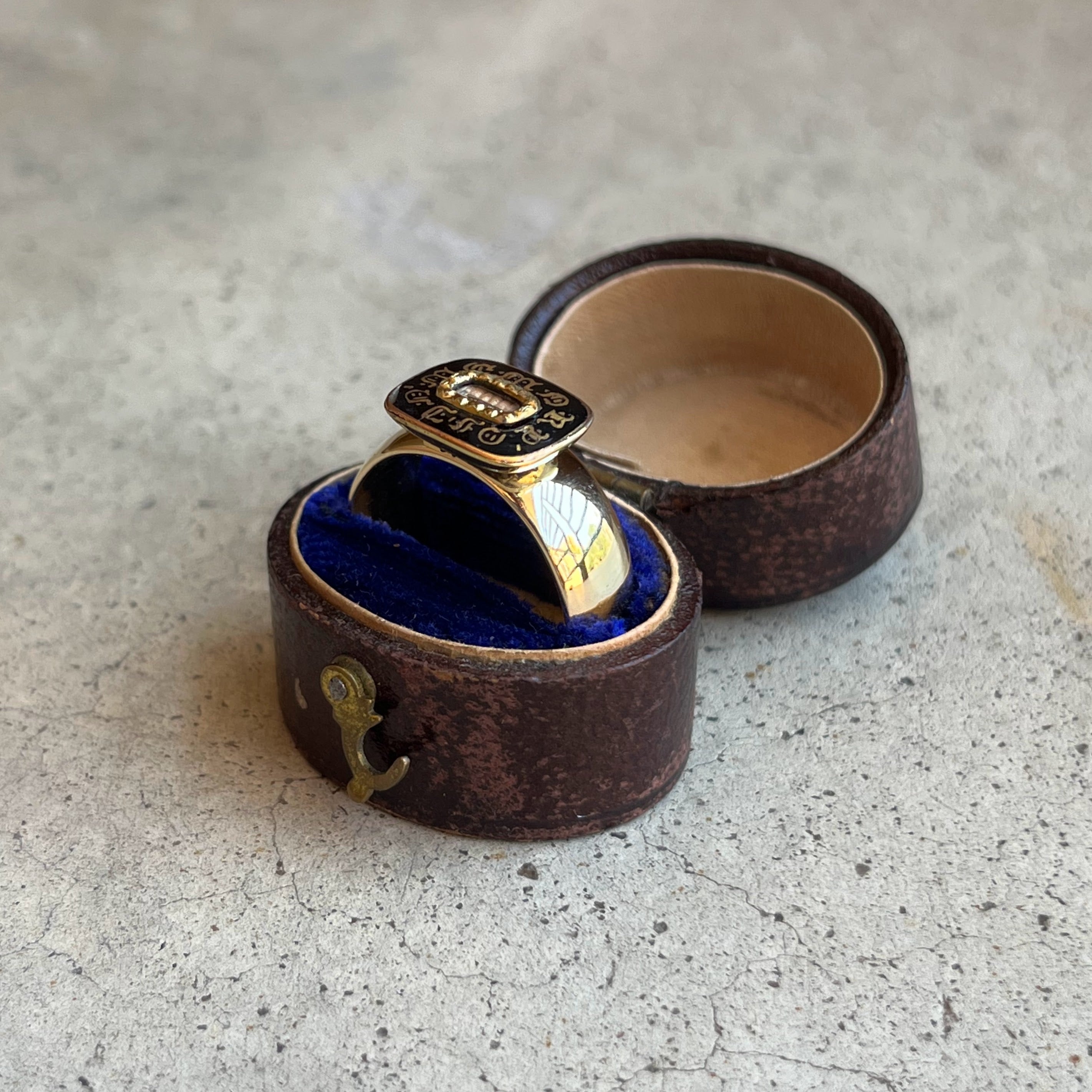 19th c. 14k Gold "In Memory Of" Conversion Ring