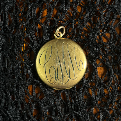 c. Early 20th Century Crescent Moon Locket