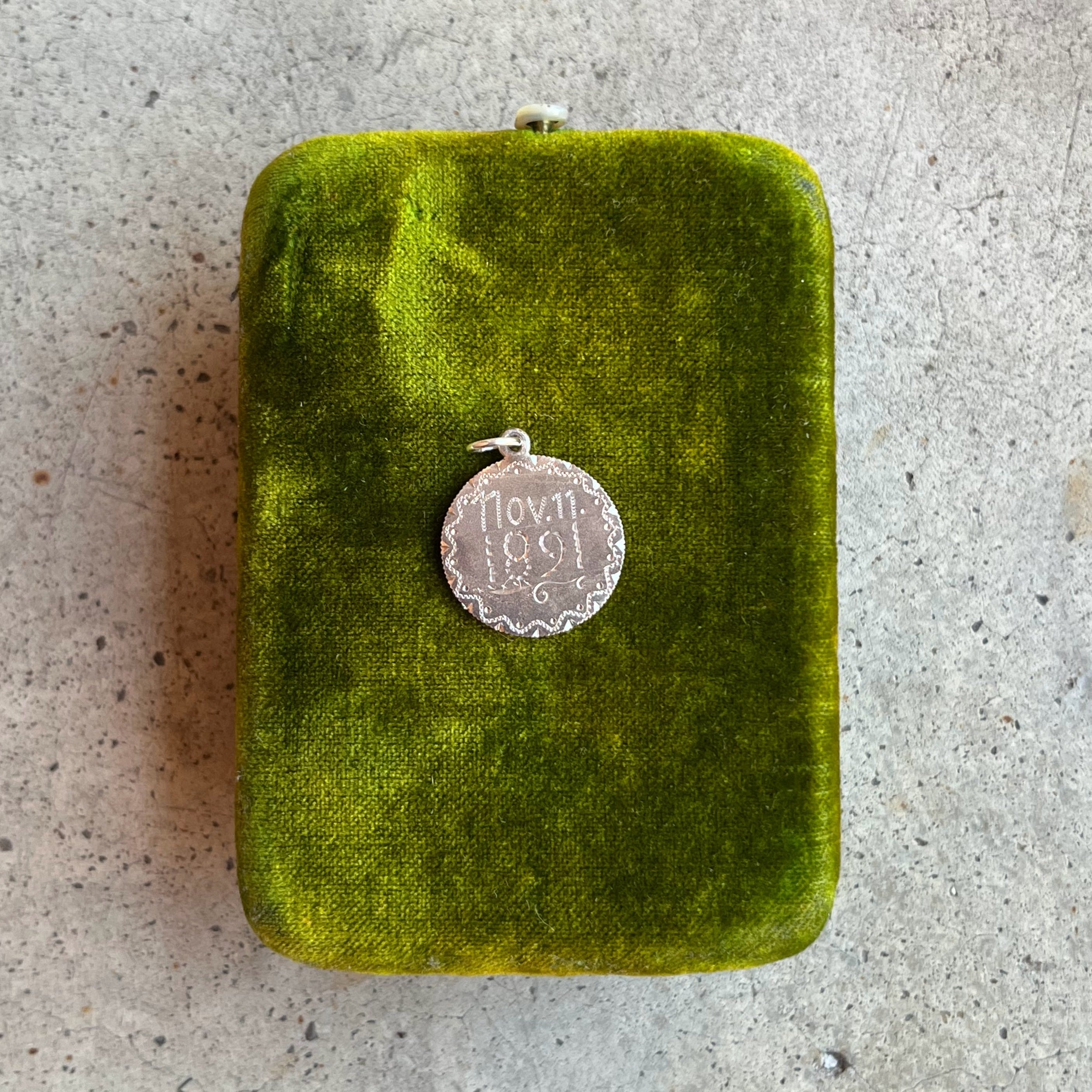 1891 Silver Plated Pendant
