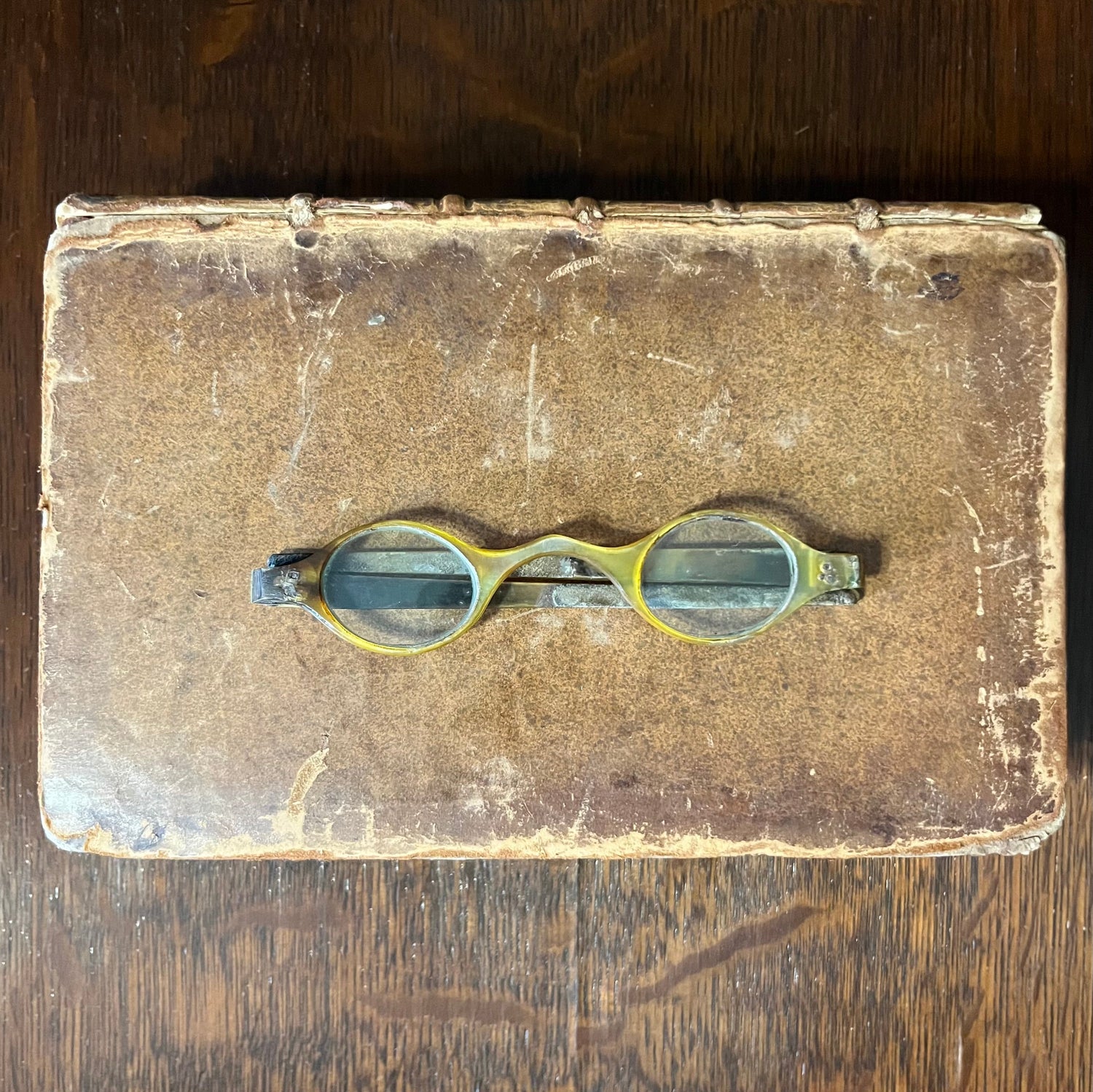 c. 1800 Tortoise Shell Wig Spectacles - Light