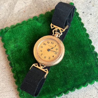 RESERVED | c. 1910s 14k Gold Lady Elgin Watch