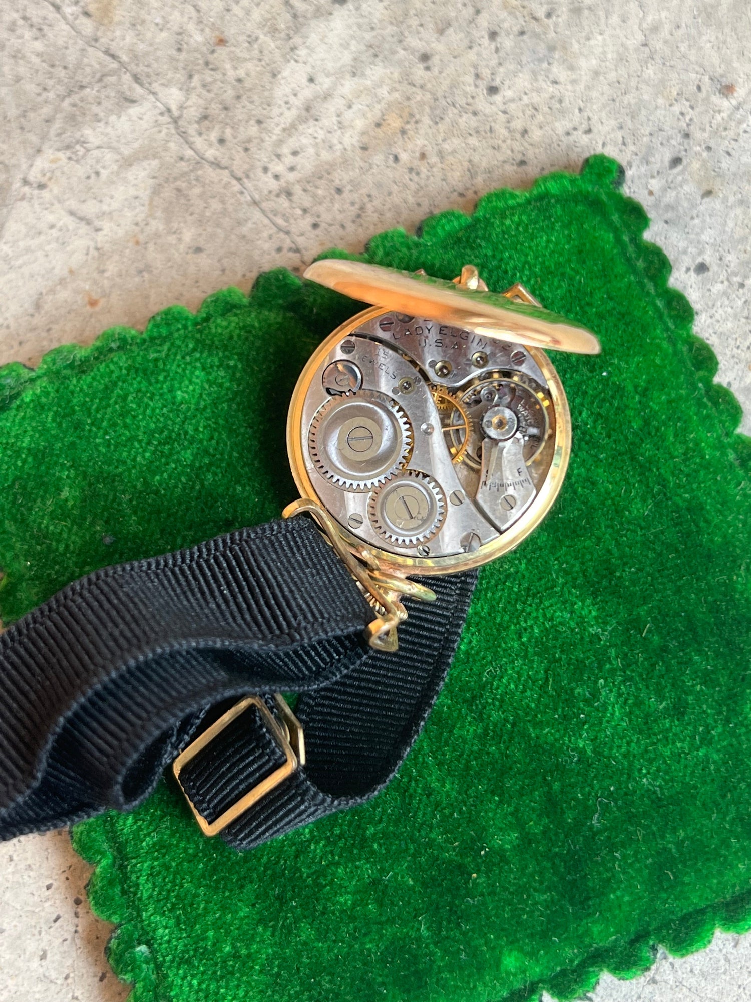 RESERVED | c. 1910s 14k Gold Lady Elgin Watch