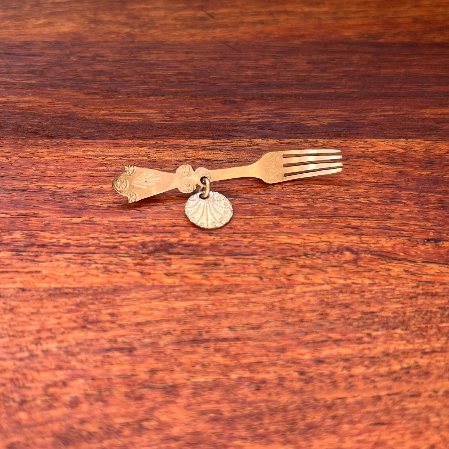 c. 1910s-1920s Fork + Shell Brooch