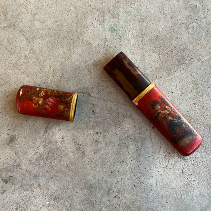 18th c. Hand Painted Eyeglasses Case