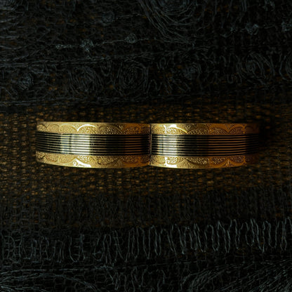 c. 1880s 14k Gold Hinged Cuff Bracelet