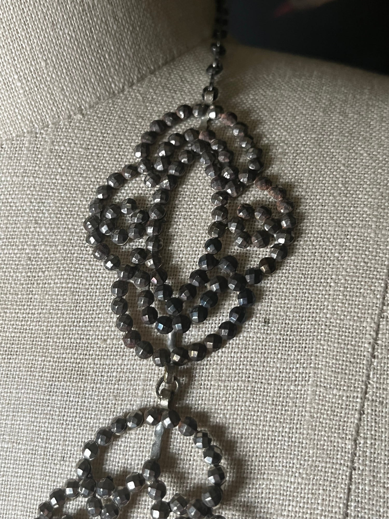 Late 19th-Early 20th c. Cut Steel Necklace