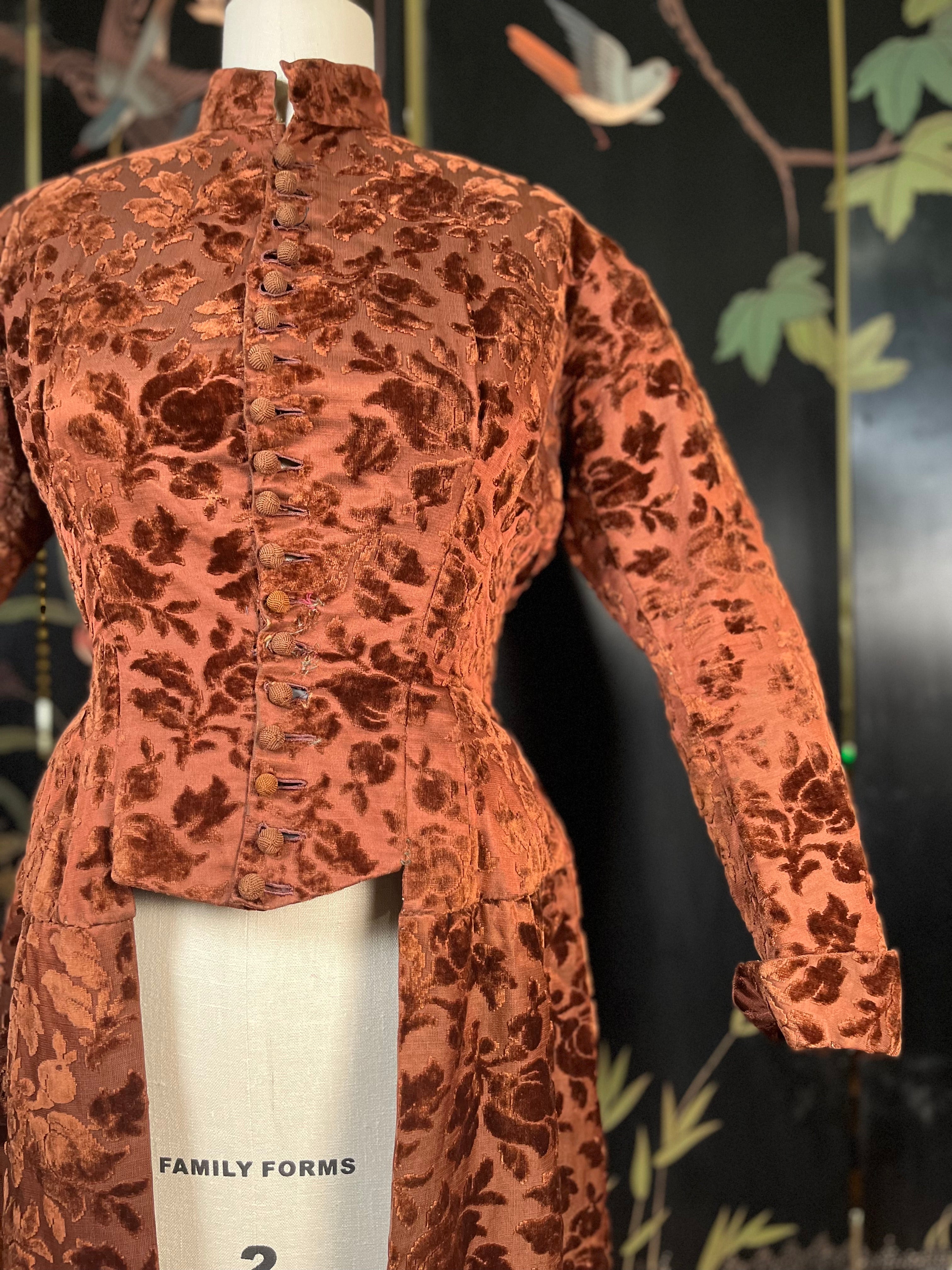 c. 1880s Long Tailed Bodice