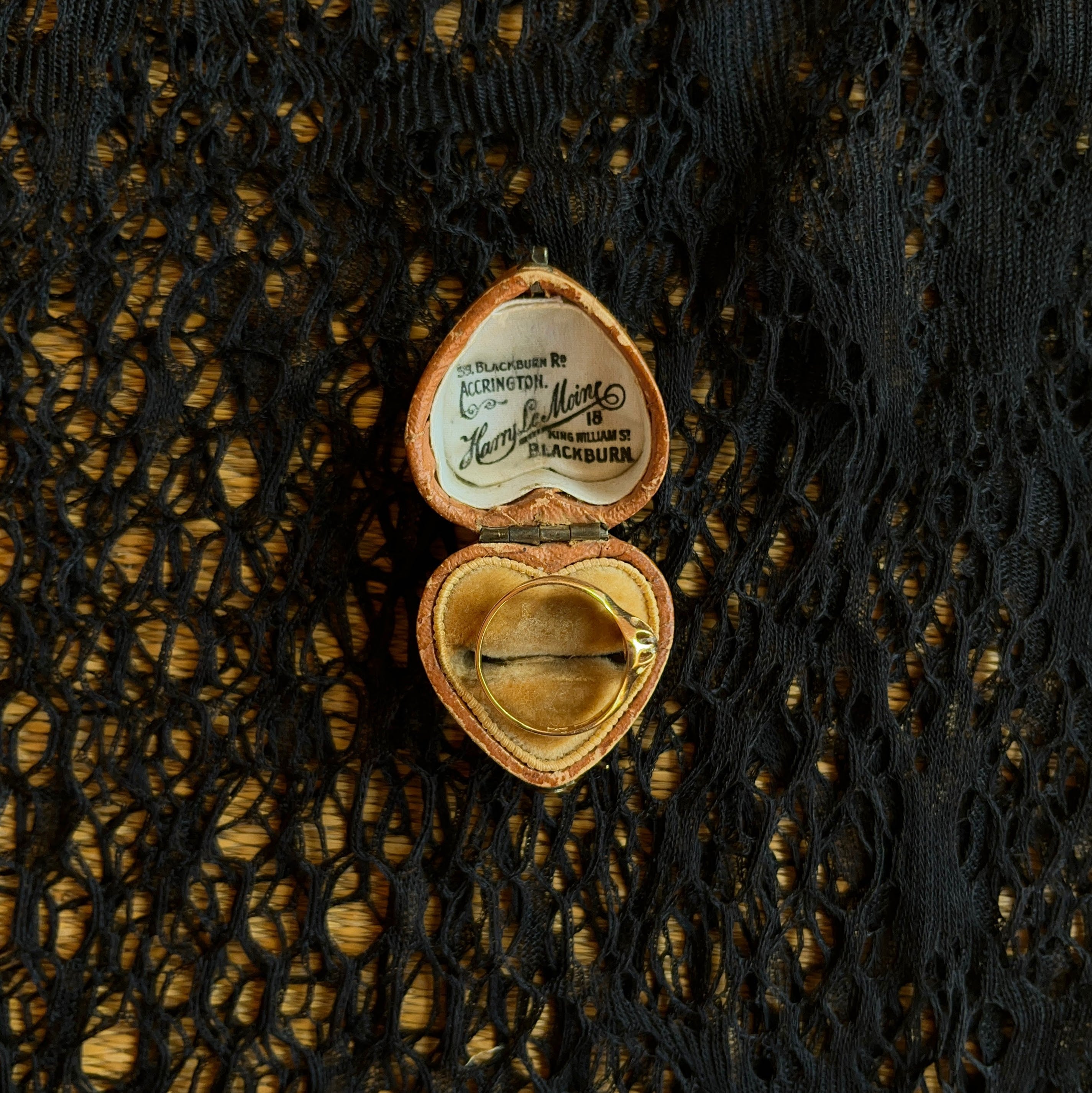 c. 1900s-1910s 14k Gold Belcher Set Diamond Ring
