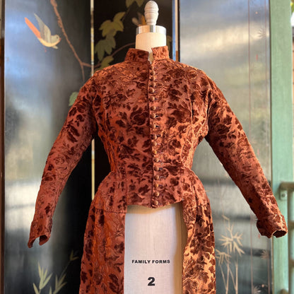 c. 1880s Long Tailed Bodice