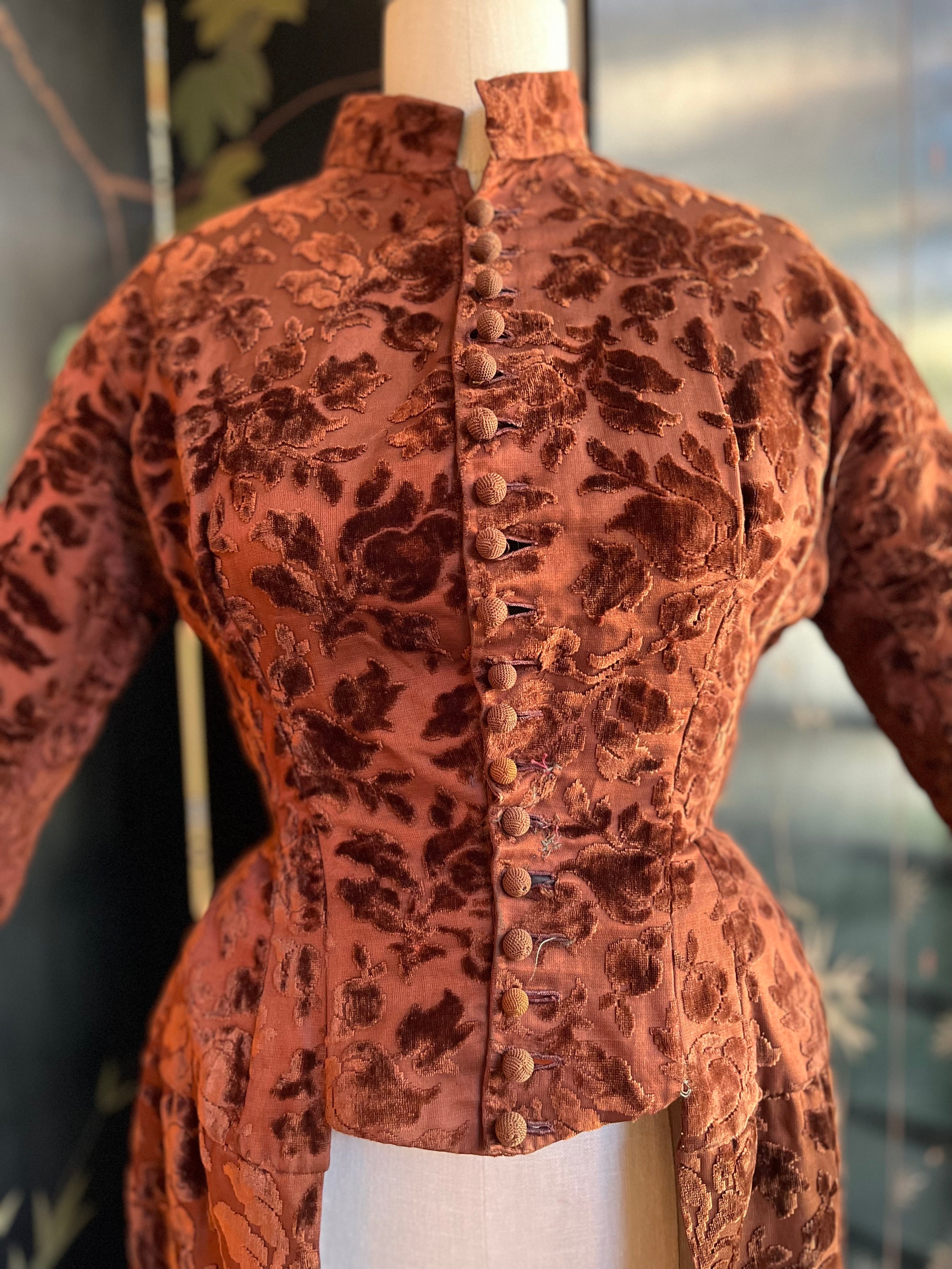 c. 1880s Long Tailed Bodice