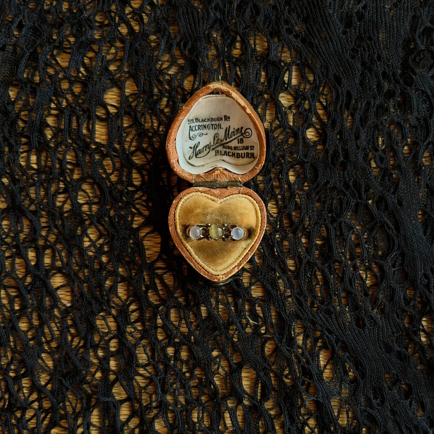 c. 1890s-1900s 9k Moonstone Cat&