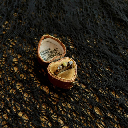 c. 1890s-1900s 9k Moonstone Cat&