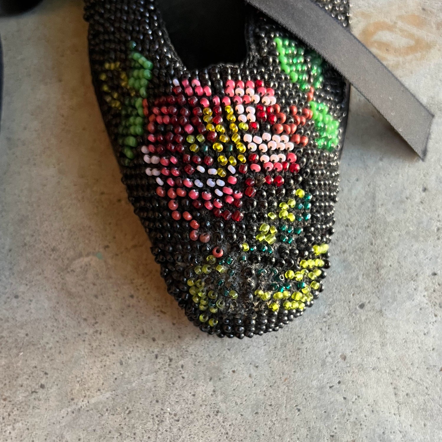 c. 1920s-1930s Beaded Shoes | Approx Sz. 8.5