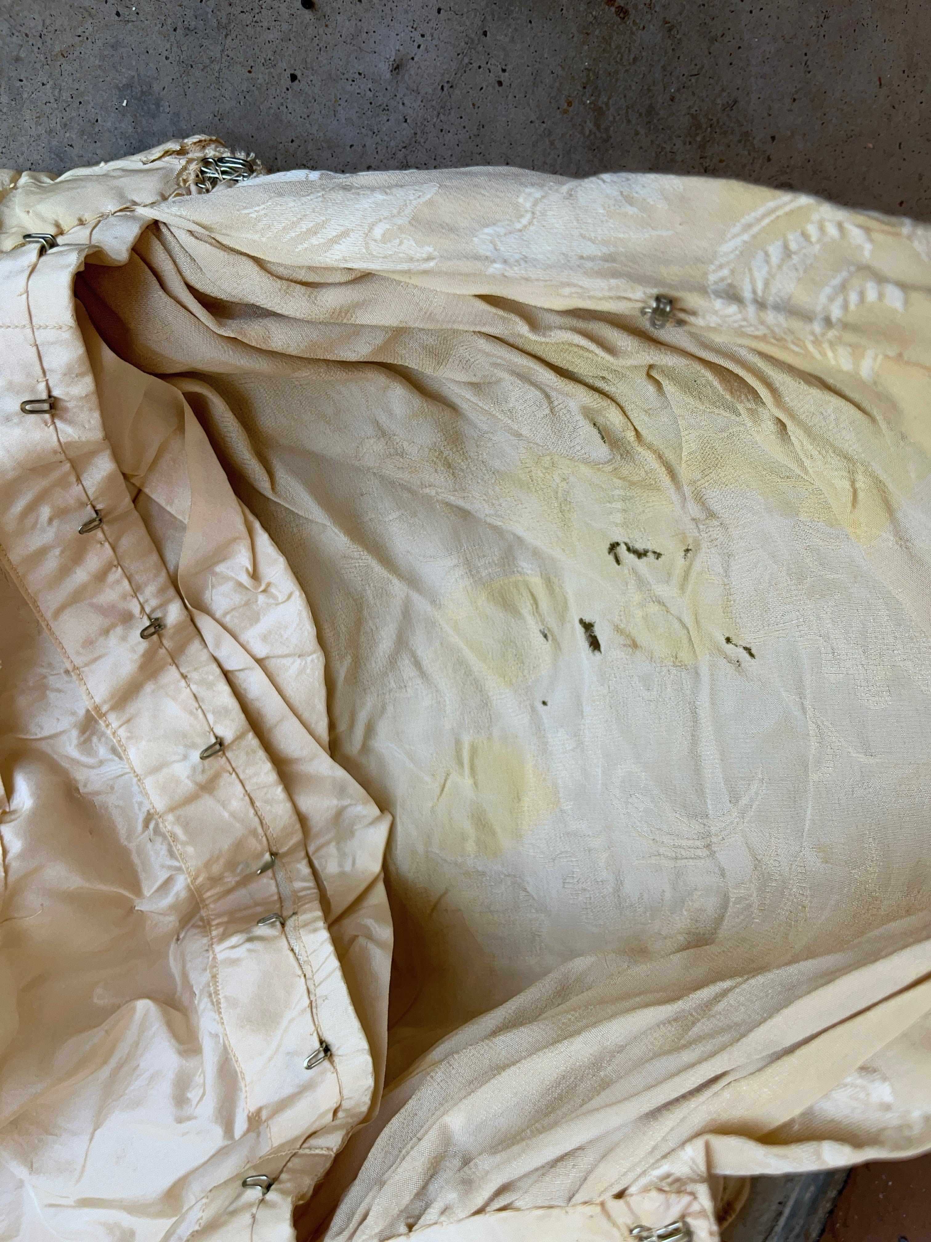 c. 1900s Cream Silk Dress