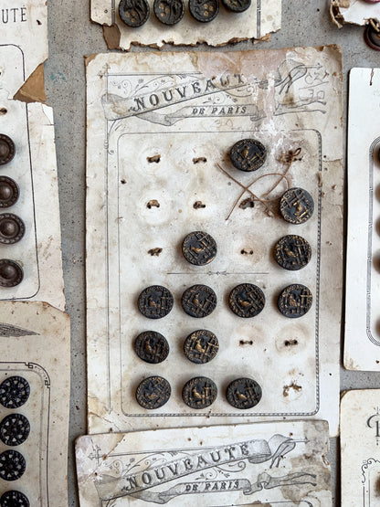 Large Lot of Antique Buttons + Notions 500+ Pcs