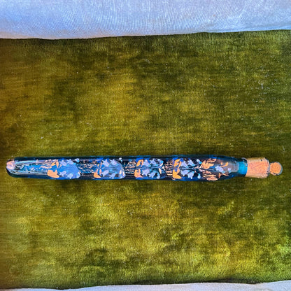 19th c. Blue Glass Perfume Bottle