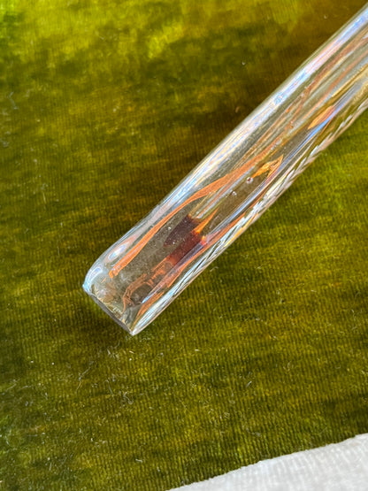 19th c. Large Glass Perfume Bottle (some remaining dried perfume)