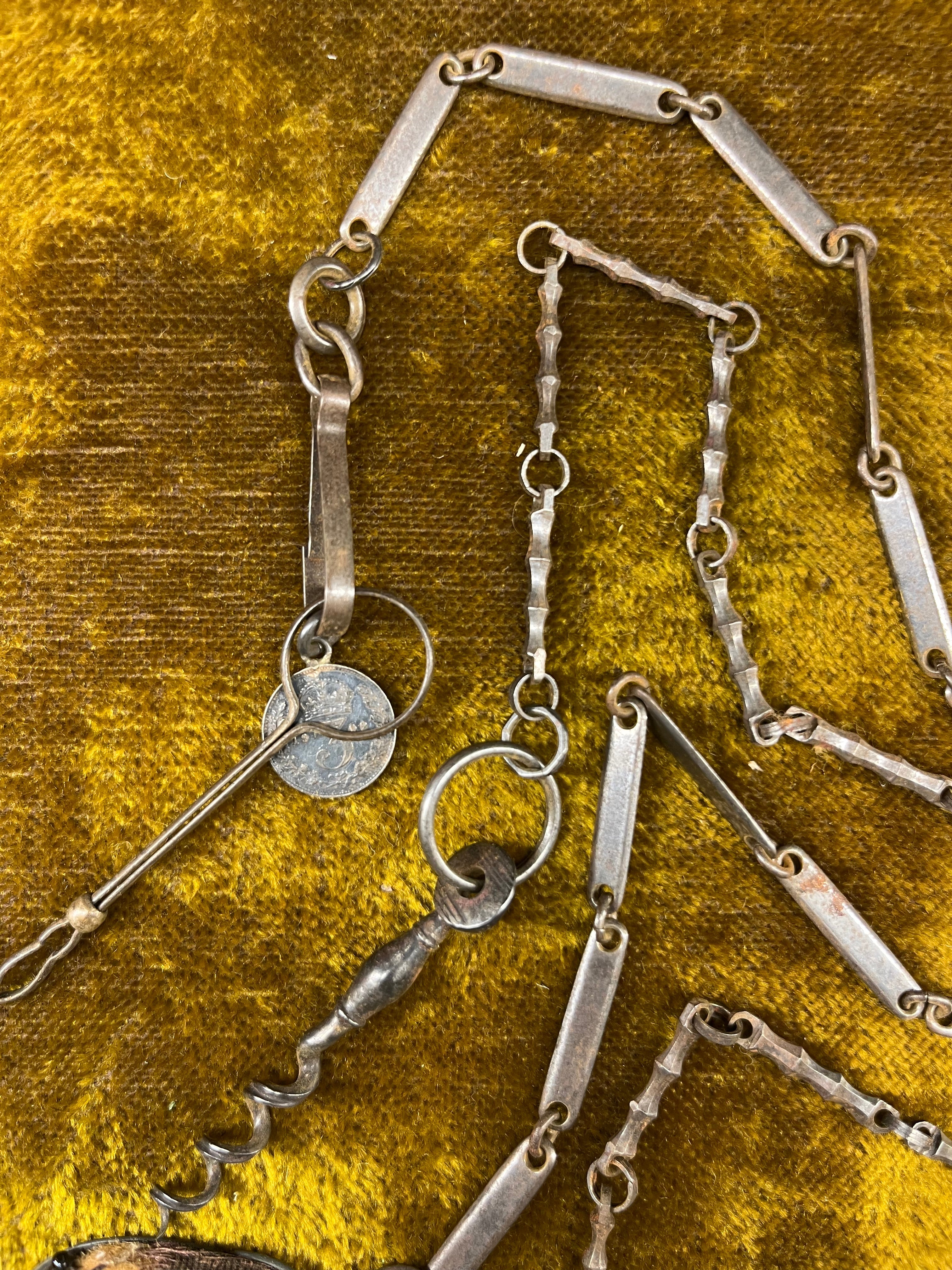 RESERVED - Georgian Steel Chatelaine