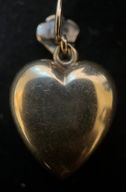 Mid-19th Century 14k Gold Puffy Heart Locket