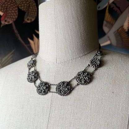 19th c. Cut Steel Choker Necklace