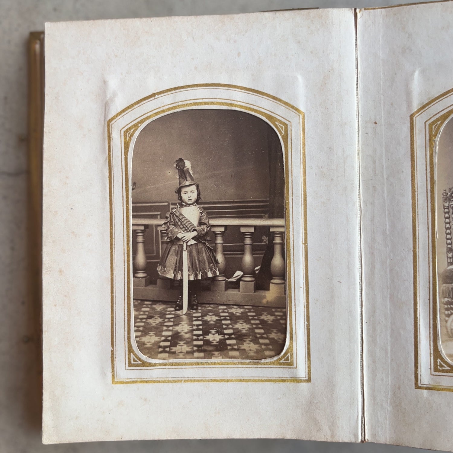 c. 1860s Leatherbound Photo Album w/ 49 Photographs