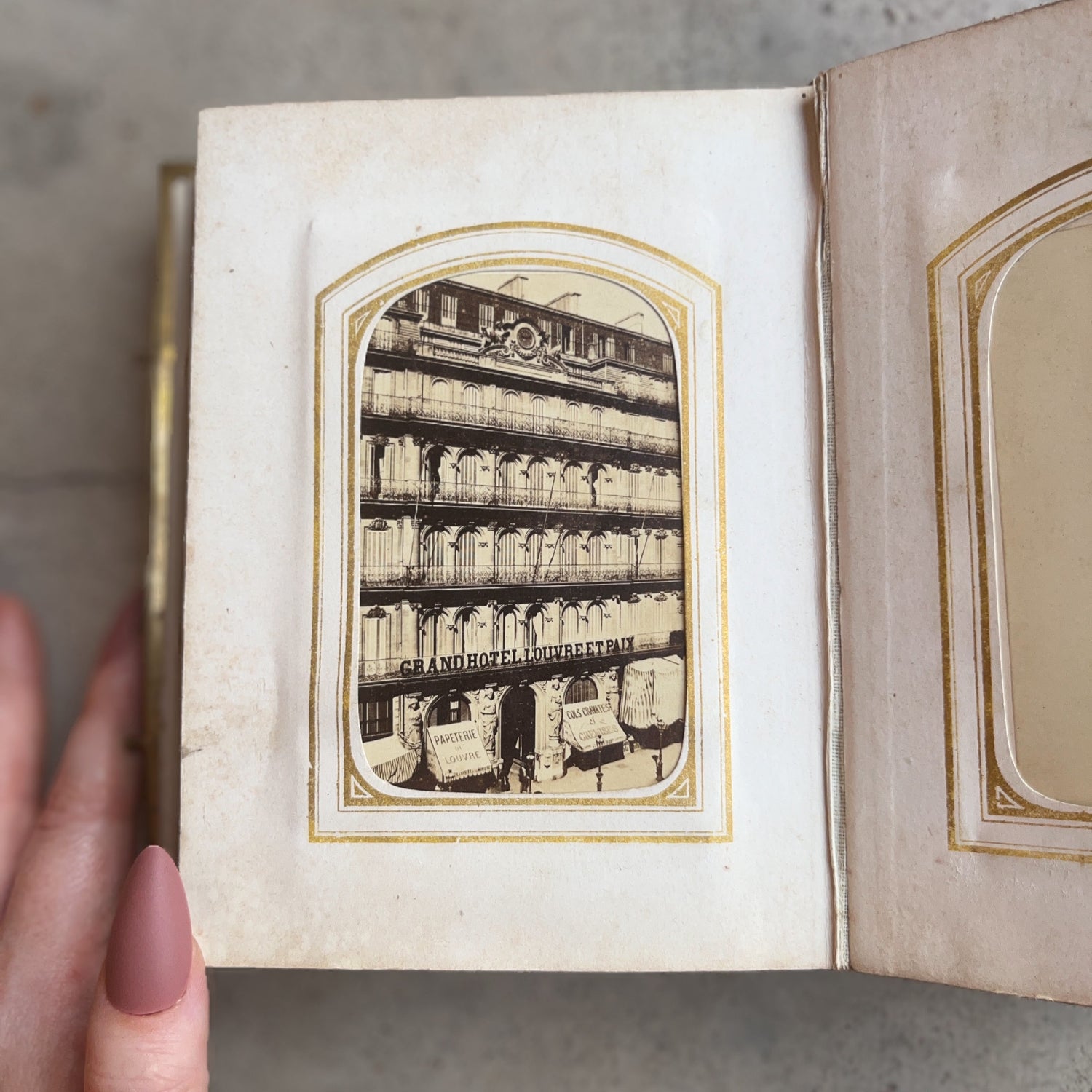 c. 1860s Leatherbound Photo Album w/ 49 Photographs