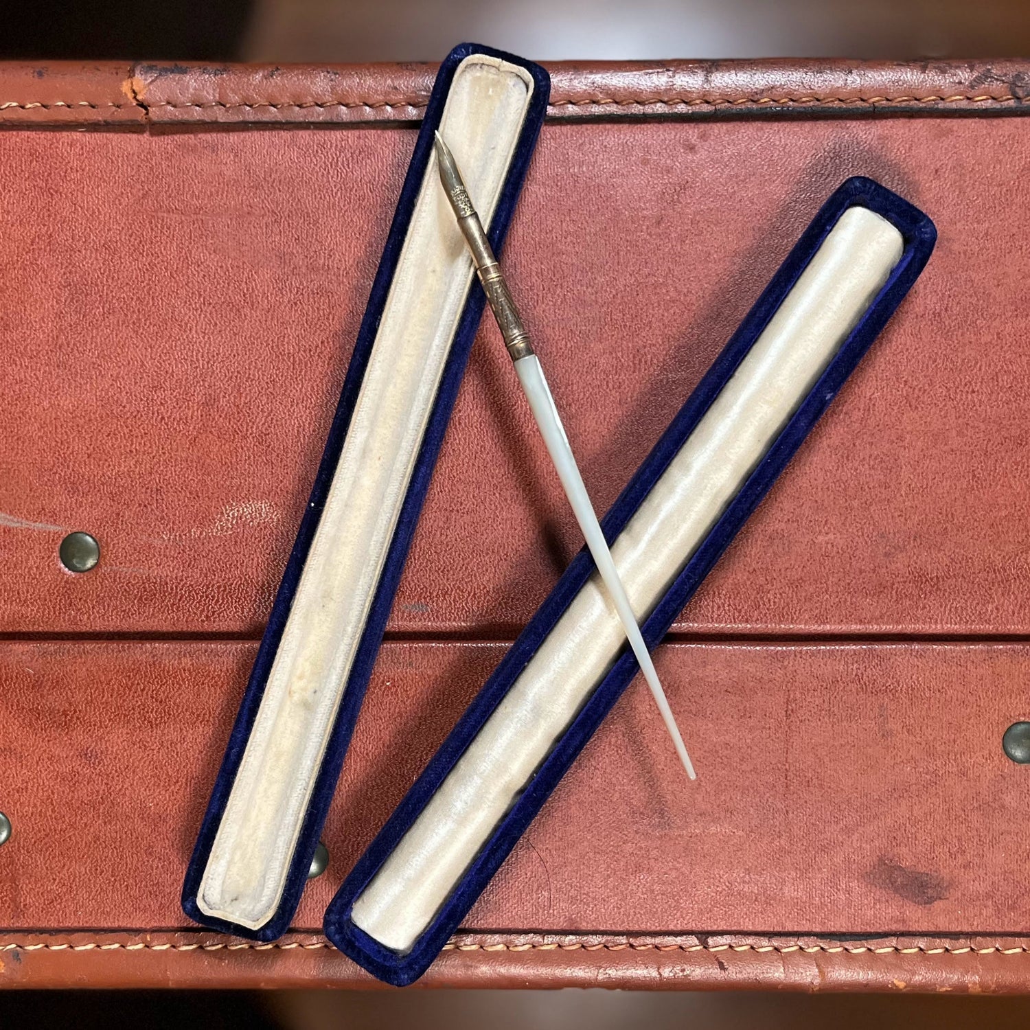 RESERVED | Mabie Todd &amp; Co. Mother of Pearl Dip Pen