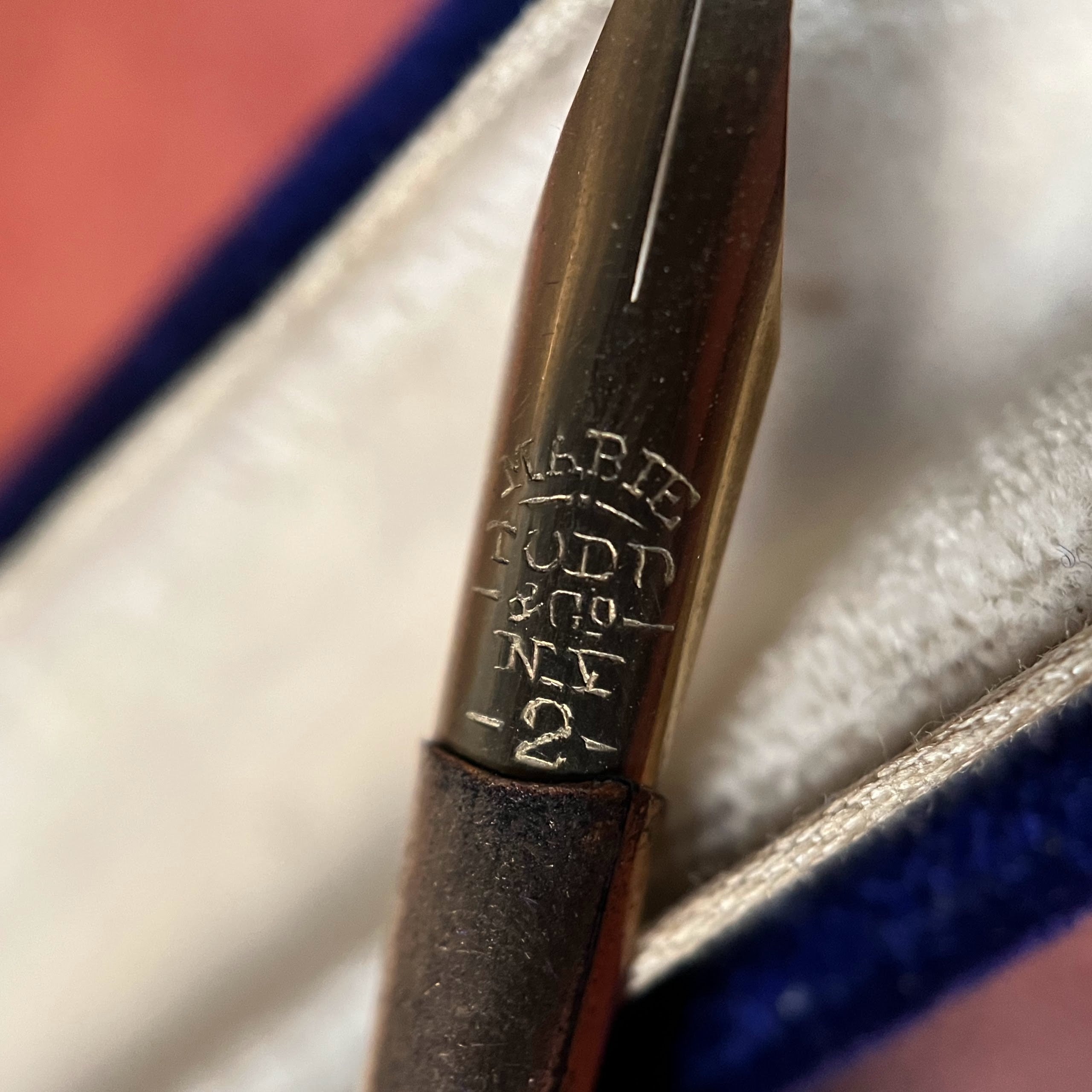 RESERVED | Mabie Todd &amp; Co. Mother of Pearl Dip Pen