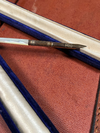 RESERVED | Mabie Todd &amp; Co. Mother of Pearl Dip Pen