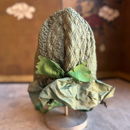 Mid-19th c. Quilted Hood / Bonnet