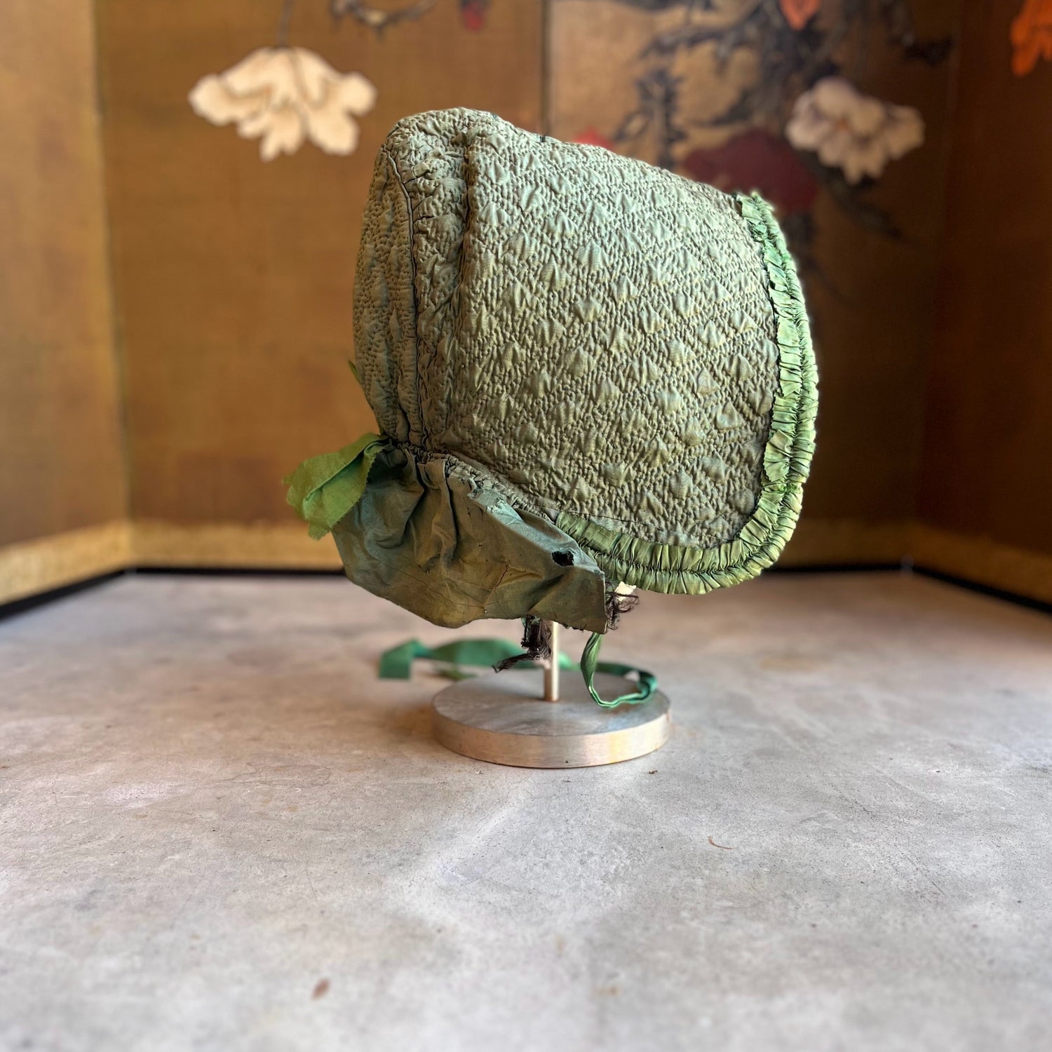 Mid-19th c. Quilted Hood / Bonnet