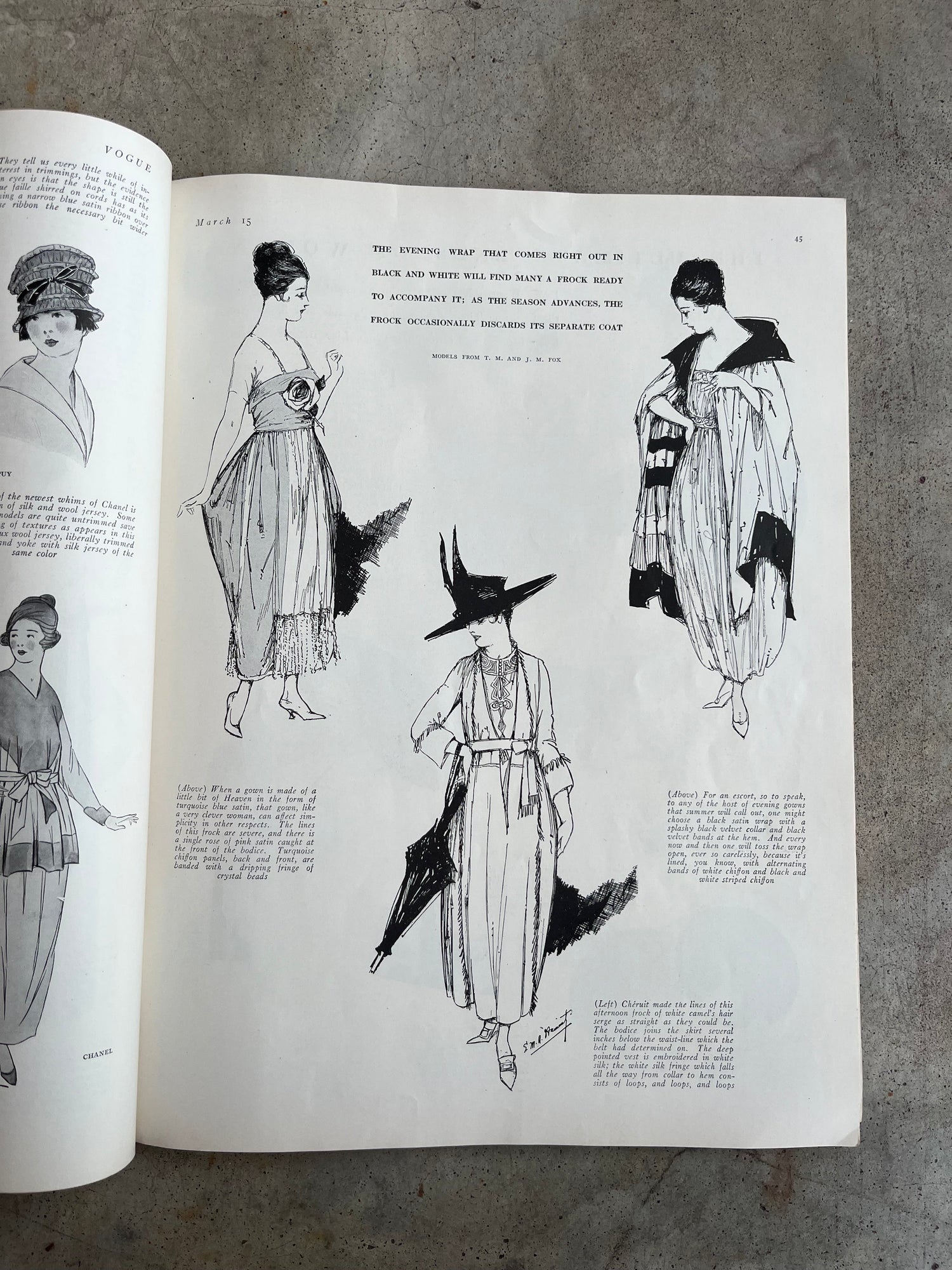 March 15, 1917 Vogue Magazine Spring Fashions