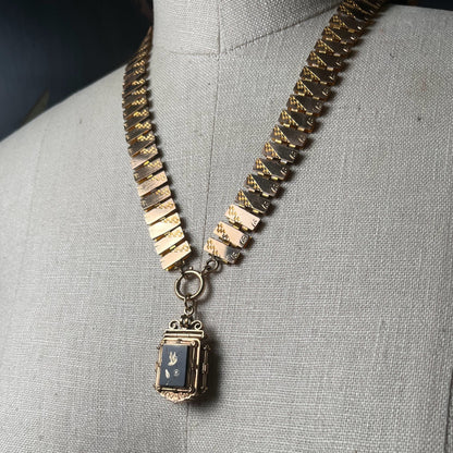 c. 1880s Gold Filled  Double Sided Locket