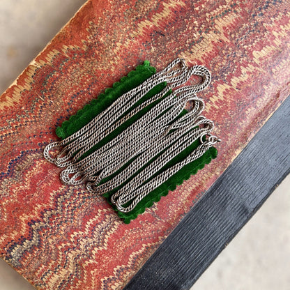 RESERVED | c. 1890s-1900s Sterling Silver Long Guard Chain