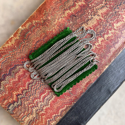 RESERVED | c. 1890s-1900s Sterling Silver Long Guard Chain
