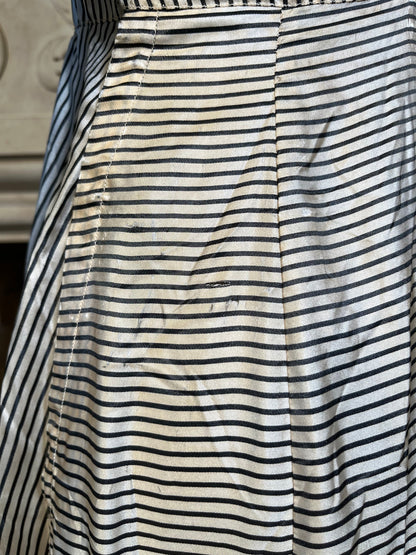 c. 1912 Silk Striped Dress