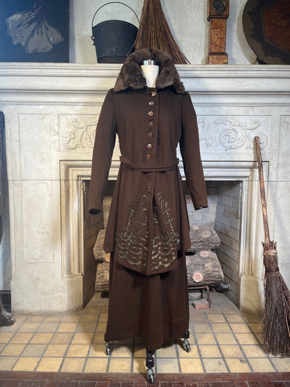 c. 19-teens Embroidered Wool Ladies&