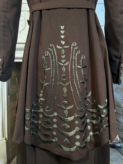 c. 19-teens Embroidered Wool Ladies&