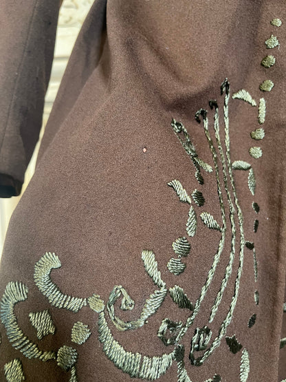 c. 19-teens Embroidered Wool Ladies&