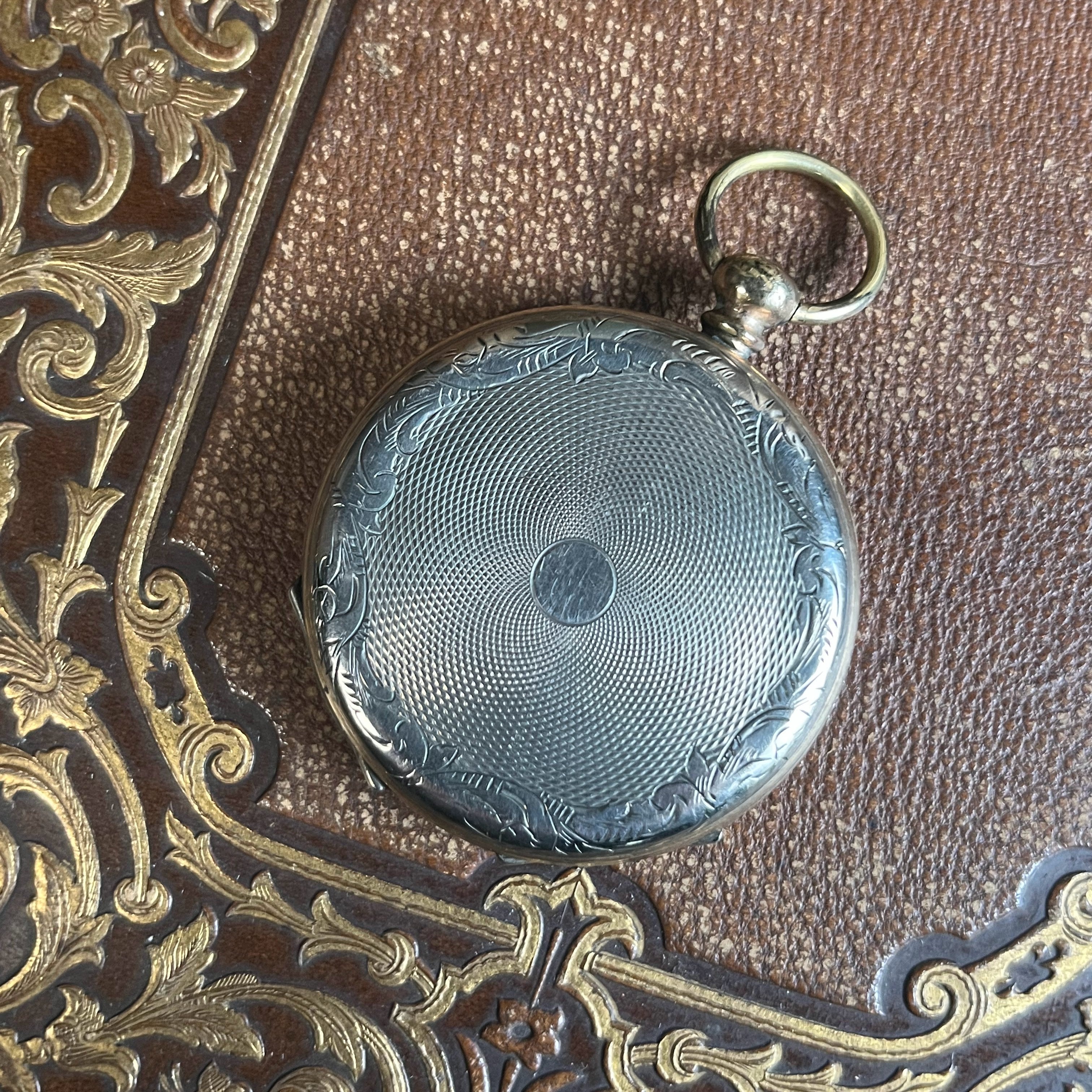 19th c. 9k Gold Faux Montre 4-Photo Locket