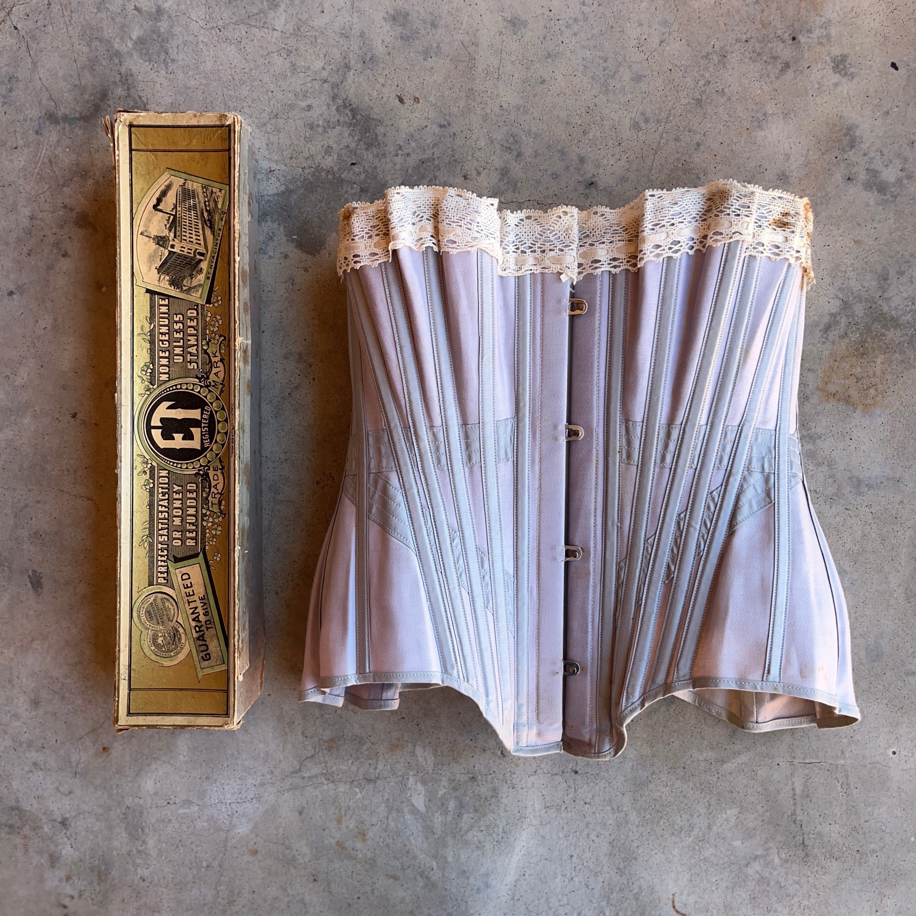 c. 1900s Erect Form ET Corset in Box