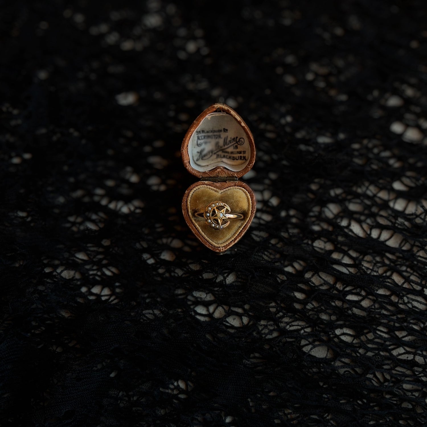 c. 1900s-1910s 10k Gold Celestial Conversion Ring