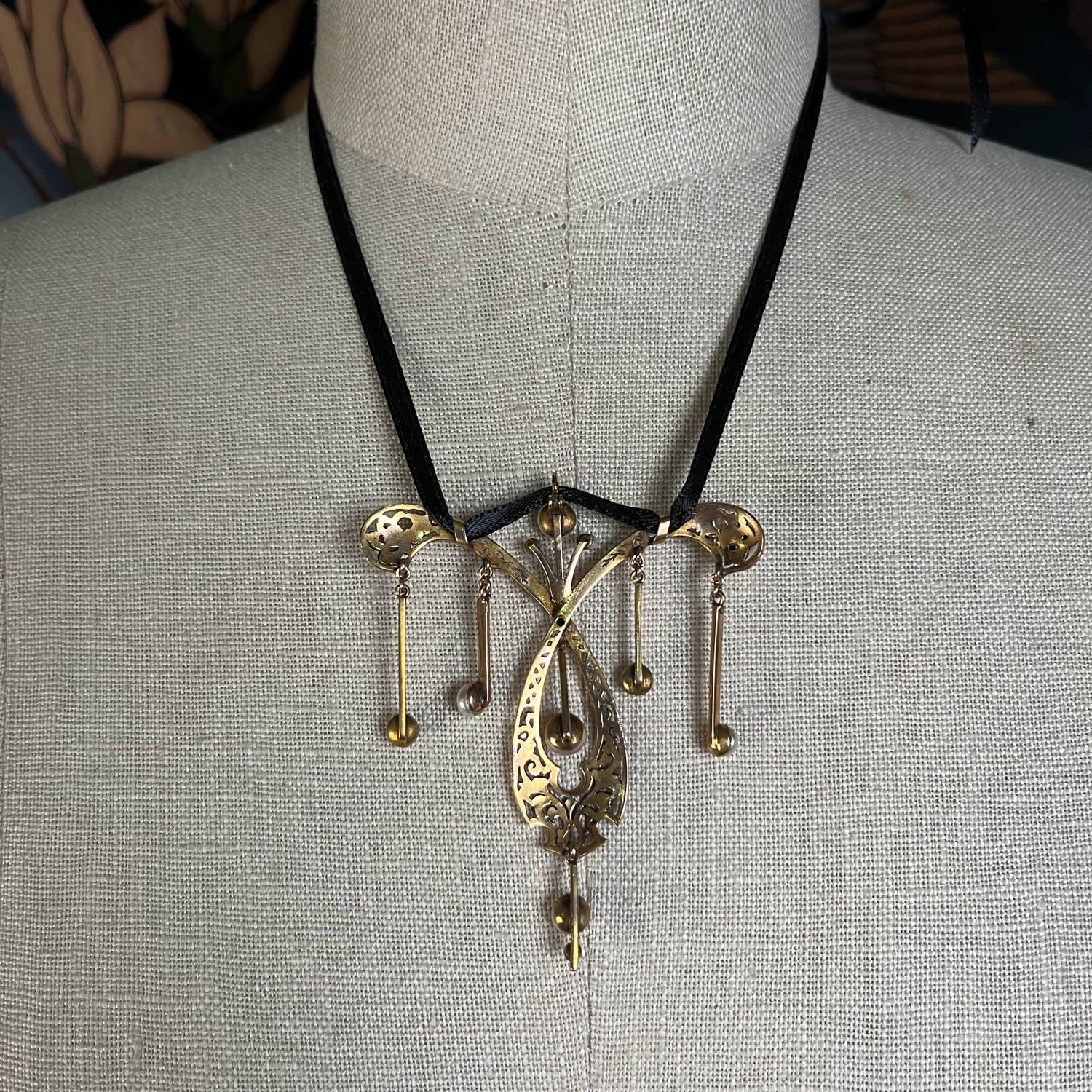 c. 1890s-1900s Art Nouveau Necklace