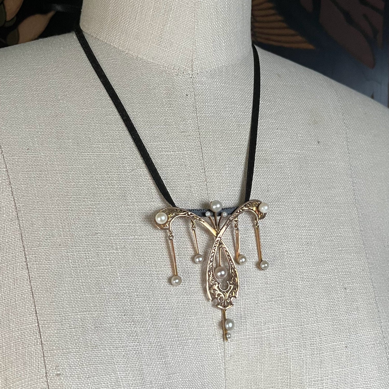 c. 1890s-1900s Art Nouveau Necklace