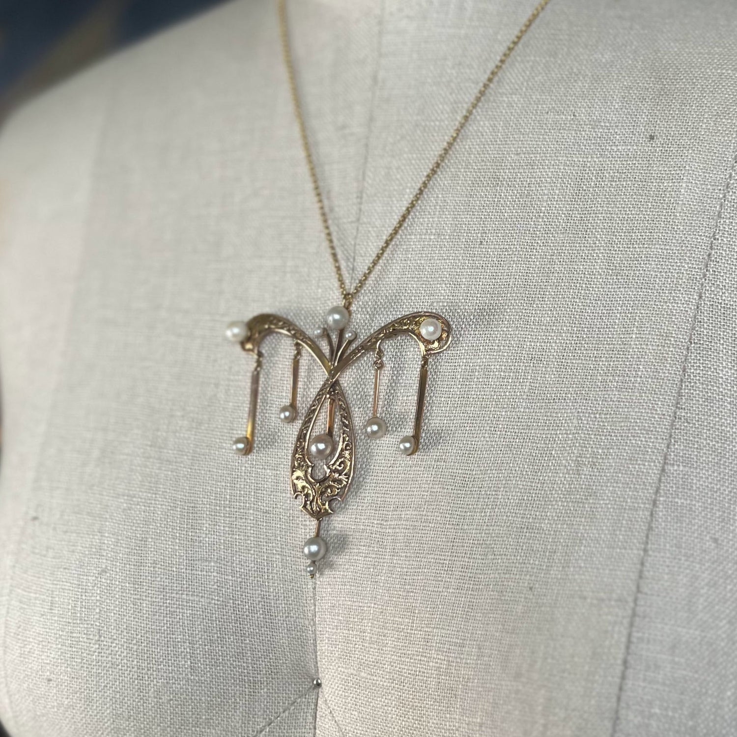 c. 1890s-1900s Art Nouveau Necklace