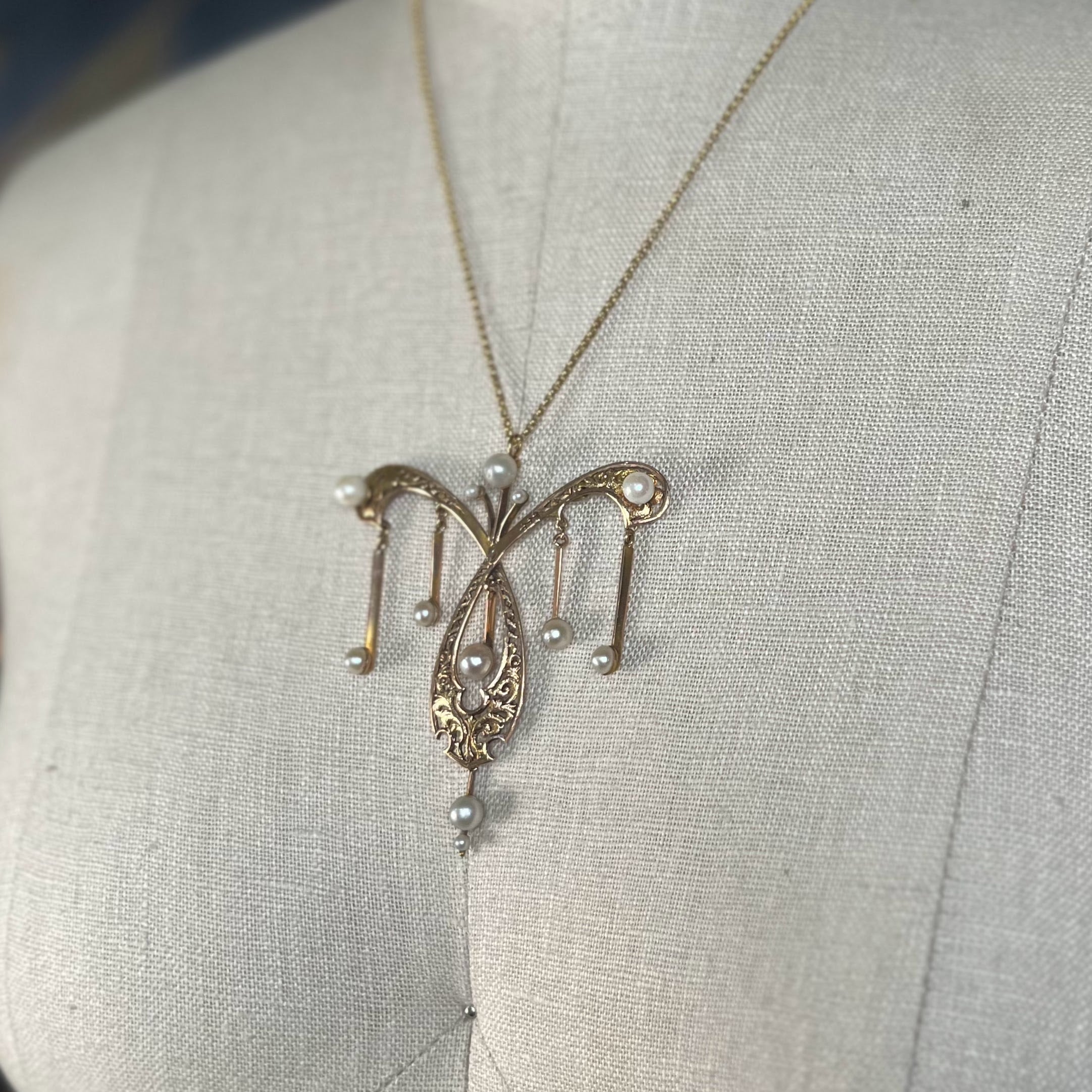 c. 1890s-1900s Art Nouveau Necklace
