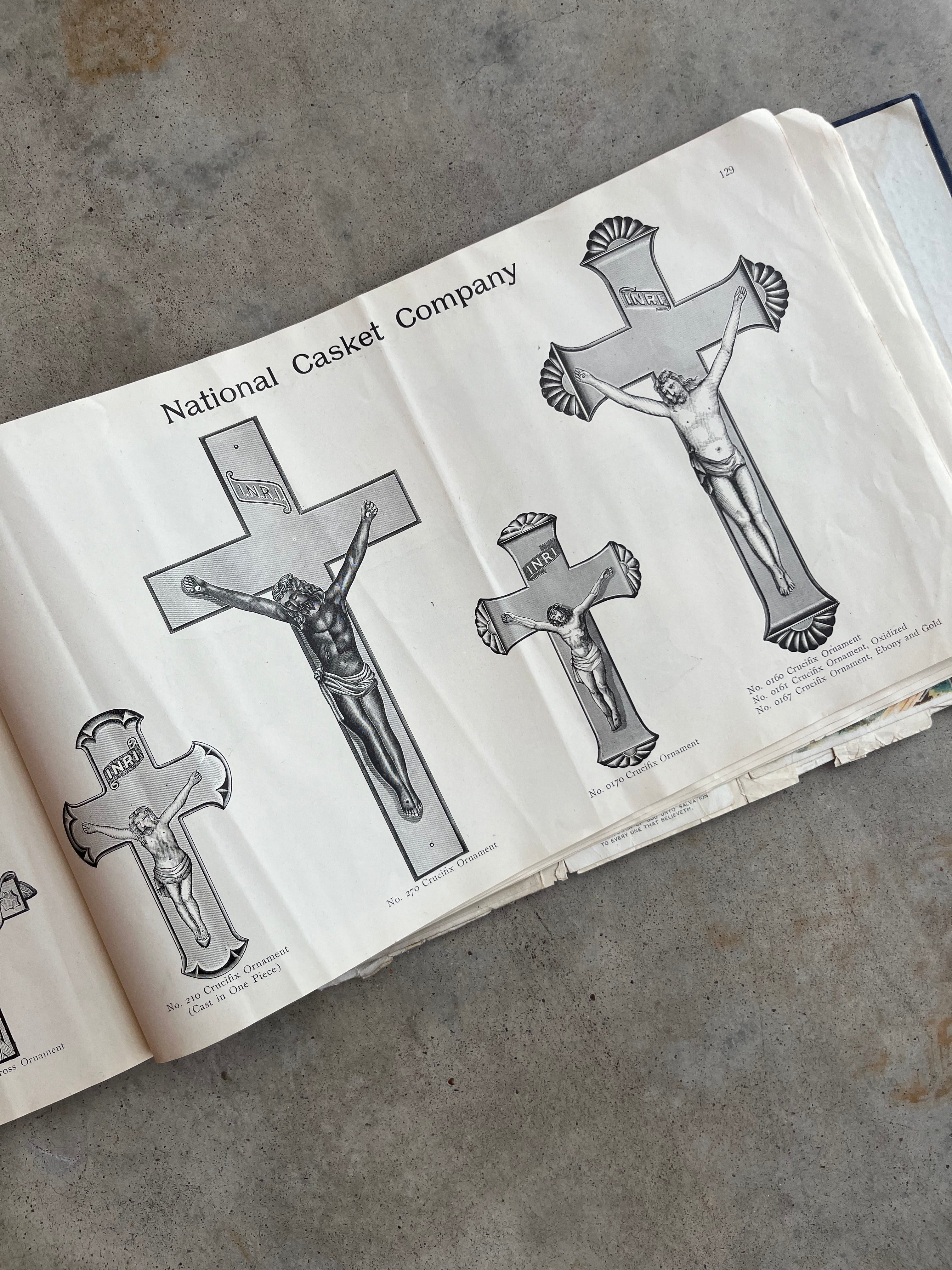 c. 1890 National Casket Co. Catalog Scrapbook