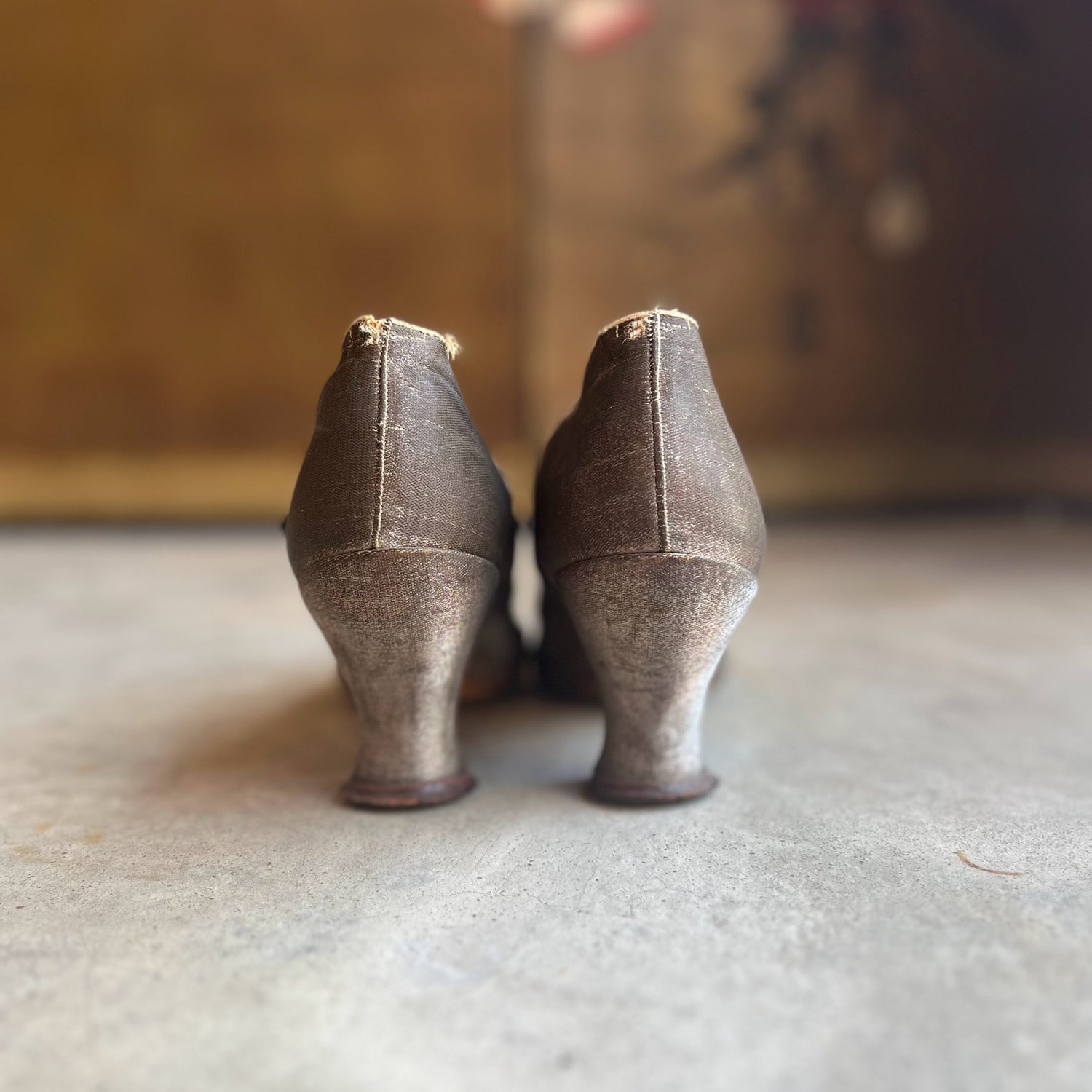 c. 1910s-1920s Lamé Pumps | Approx Sz 7