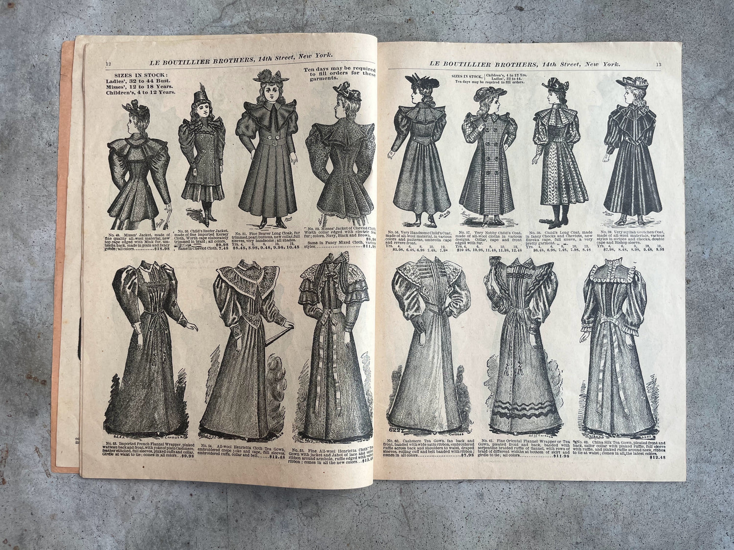 1893-1894 Le Boutillier Brothers Catalog