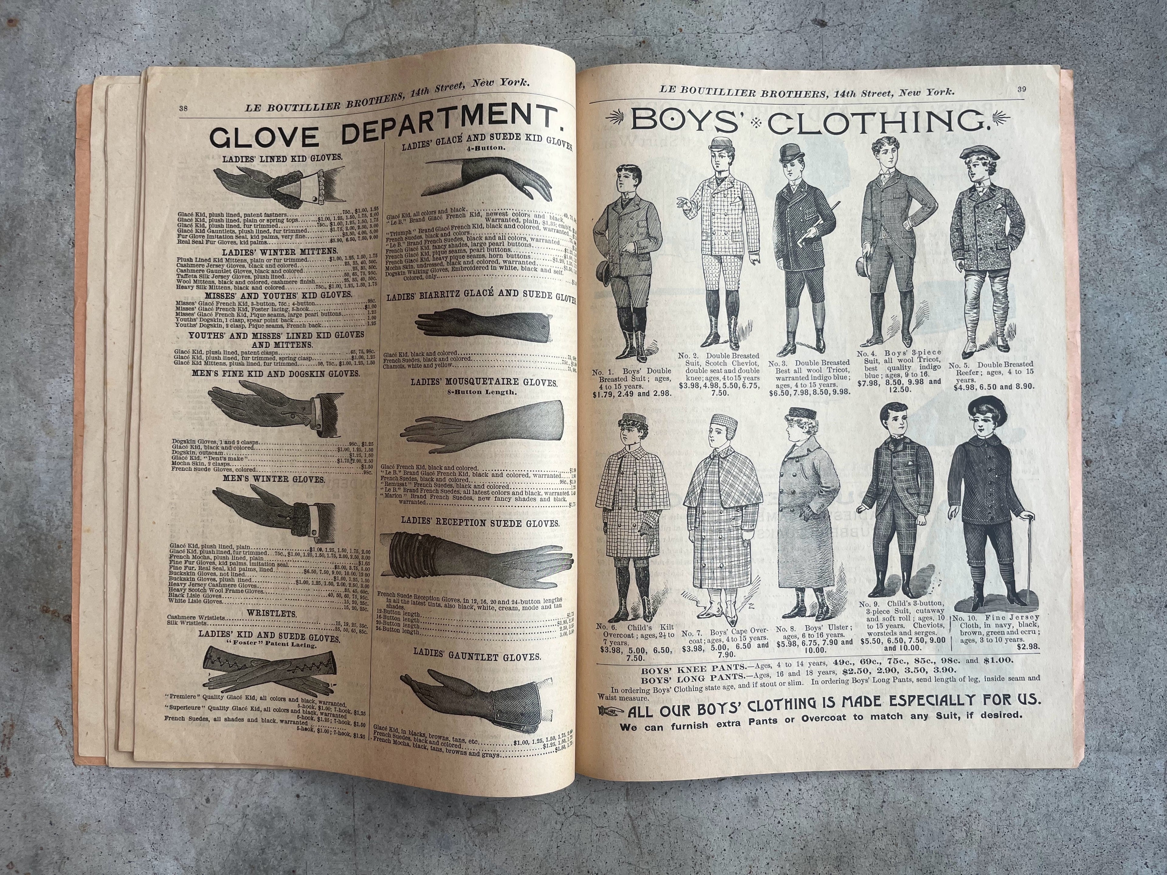1893-1894 Le Boutillier Brothers Catalog